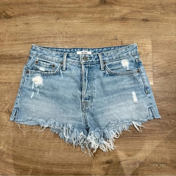 GRLFRND Cindy‎ High Rise Button Fly Jean Shorts - Picture 4 of 9